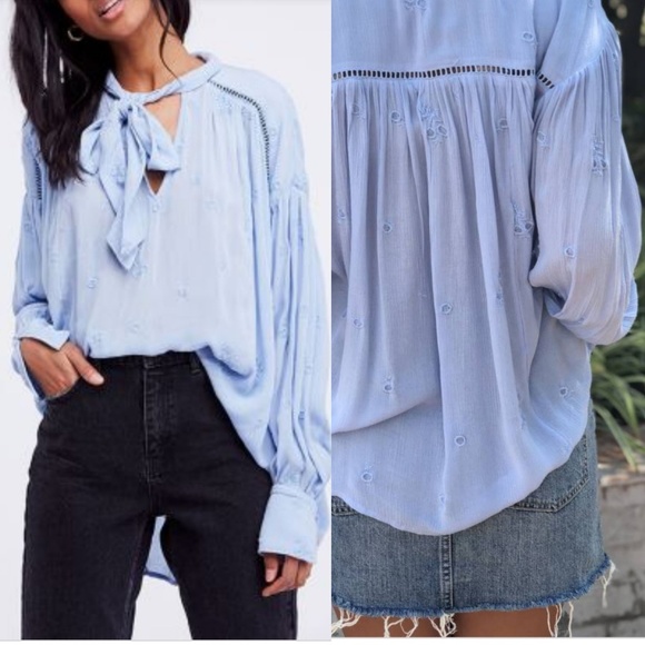 Free People Tops - NWT Free People Wishful Moments Tie Front Top